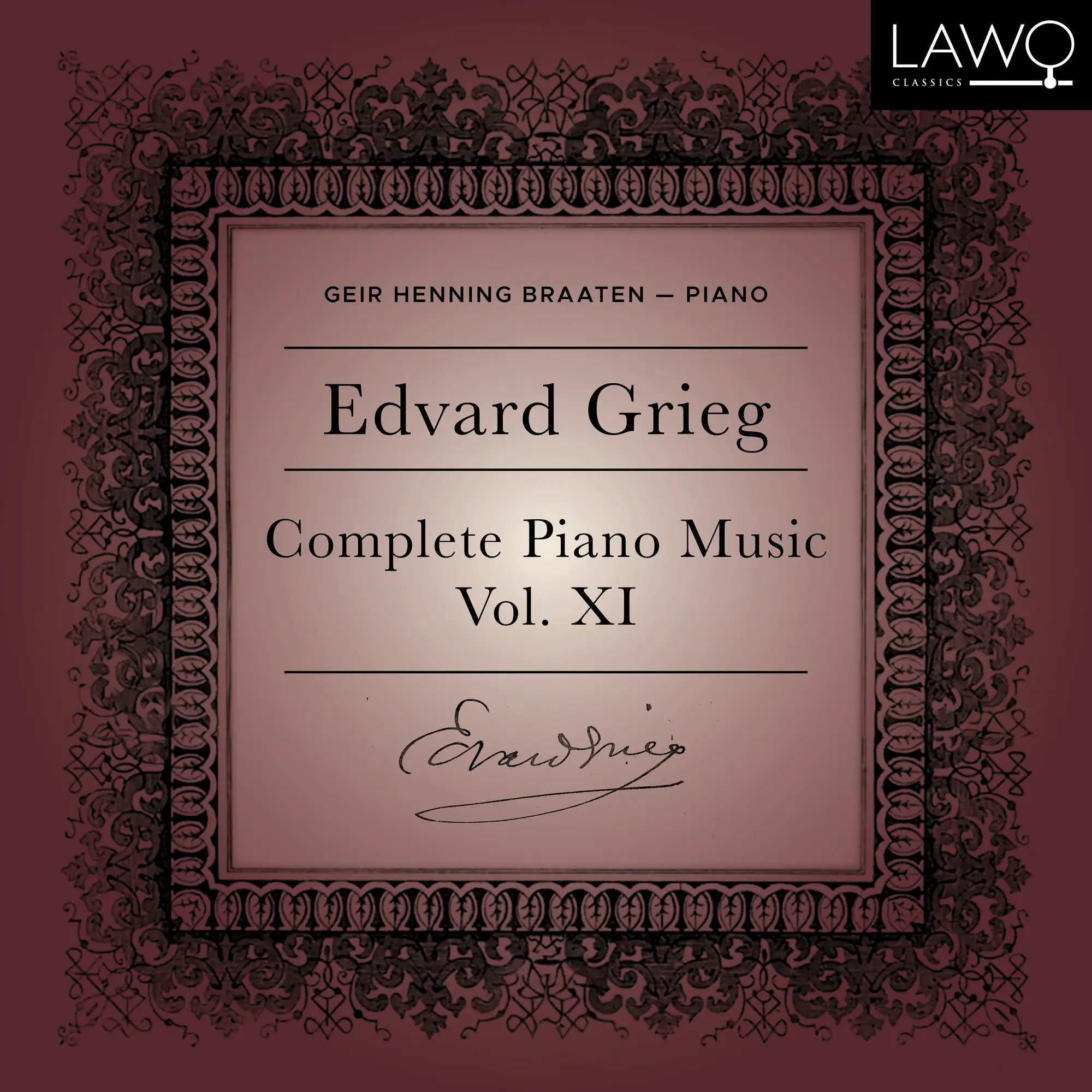 Edvard Grieg Complete Piano Music, Vol. 11 - LAWO: LWC1459 