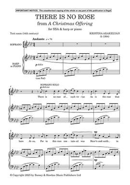 Arakelyan, Kristina: There is no rose (from A Christmas Offering) (SSA)