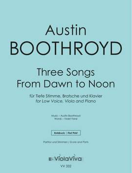 Boothroyd, A: Three Songs from Dawn to Noon