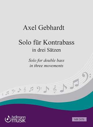Gebhardt, A: Solo für Kontrabass
