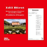 Idil Biret: Chopin 150th Anniversary Concerts - Schwetzingen Festival 14/15 May 1999