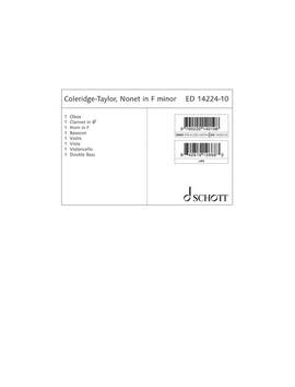 Coleridge-Taylor, S: Nonet in F minor op. 2