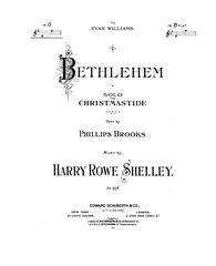 Harry Rowe Shelley: Bethlehem
