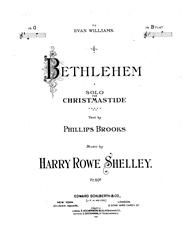 Harry Rowe Shelley: Bethlehem