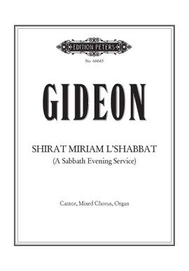 Miriam Gideon: Shirat Miriam L'Shabbat (A Sabbath Evening Service)