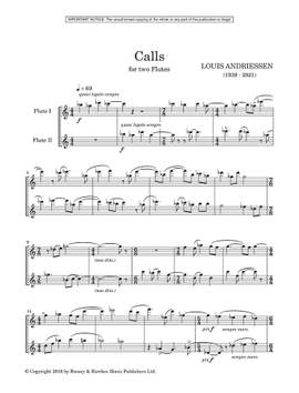 Andriessen, Louis: Calls