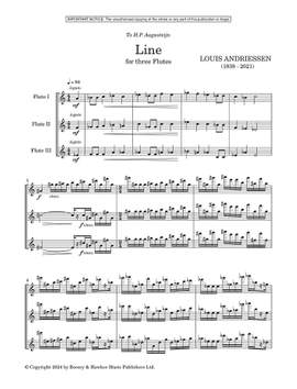 Andriessen, Louis: Line (long and short versions)