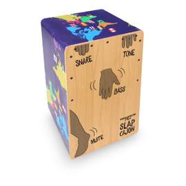 Percussion Plus Junior World Slap Cajon with Slap Graphics