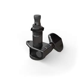 D'Addario Auto-Trim Locking Tuning Machine, Single Bass Side Machine, Black