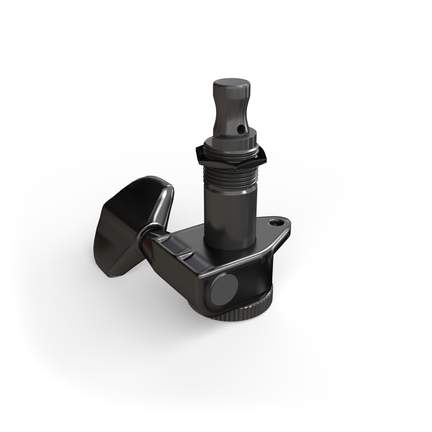 D'Addario Auto-Trim Locking Tuning Machine, Single Treble Side Machine, Black