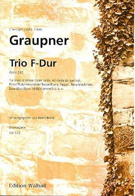Graupner, C: Trio F-Dur GWV210
