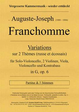 Franchomme, A J: Variations sur 2 thèmes en sol majeur op.6