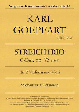 Goepfart, K: Trio G-Dur op.73
