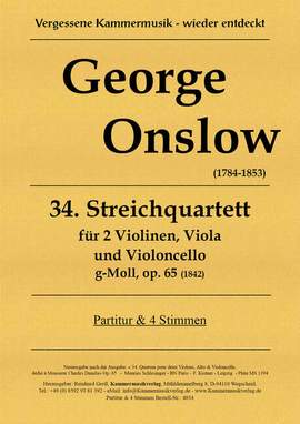 Onslow, G: Quartett g-Moll Nr.34 op.65