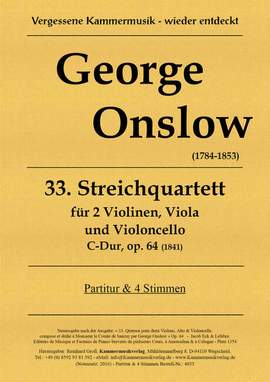 Onslow, G: Quartett C-Dur Nr.33 op.64