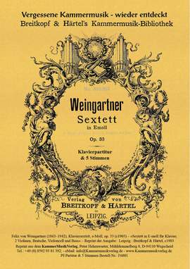 Weingartner, F: Sextett e-Moll op.33