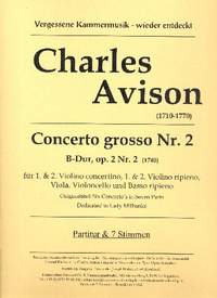 Avison, C: Concerto grosso B-Dur op.2,2