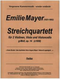 Mayer, E: Streichquartett g-Moll op.14 (c1858)