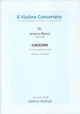 Bertali, A: Ciaccona (Wolfenbütteler Fassung)