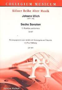 Ulich, J: 6 Sonaten Band 1 (Nr.1-3)