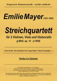 Mayer, E: Streichquartett g-Moll op.14