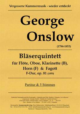 Onslow, G: Quintett F-Dur op.81