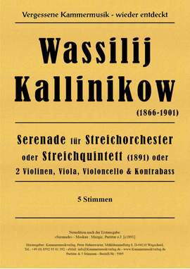 Kalinnikow, W: Serenade g-Moll für Streichorchester