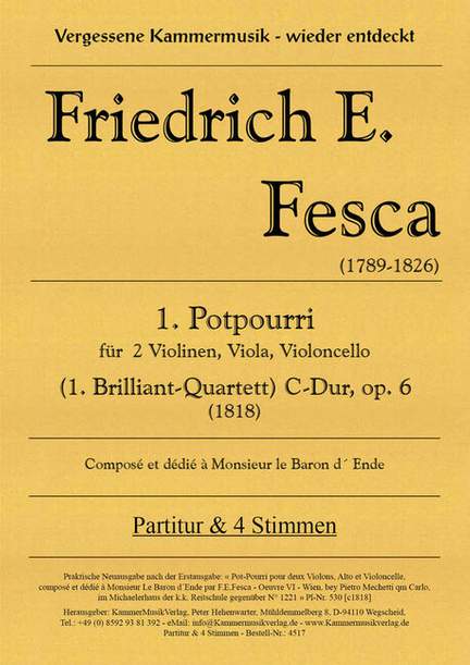 Fesca, F E: Potpourri C-Dur