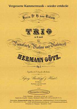 Goetz, H: Trio g-Moll op.1