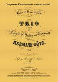 Goetz, H: Trio g-Moll op.1