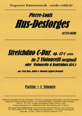 Hus-Desforges, P: Streichduo d-Moll op.47,1