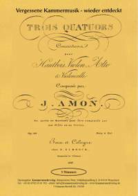 Amon, J A: 3 Quartette op.92
