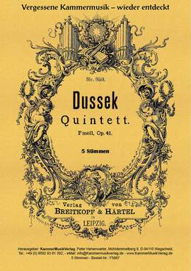 Dussek, J L: Quintett f-Moll op.41