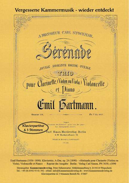 Hartmann, E: Sérénade A-Dur op.24