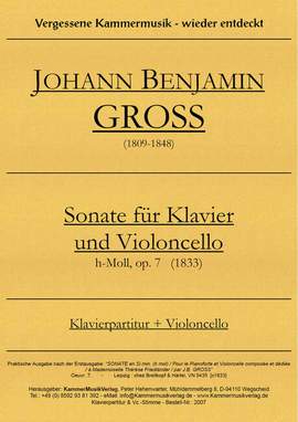 Groß, J B: Sonate h-Moll, op.7 (1833)