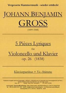 Groß, J B: 5 Pièces lyriques op.26
