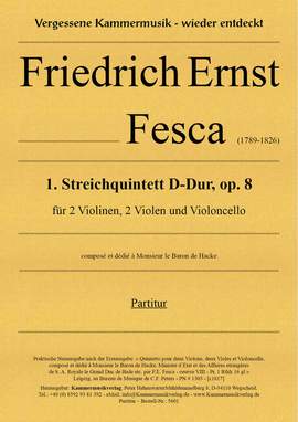 Fesca, F E: Streichquintett D-Dur op.8 für 2 Violinen,