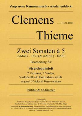 Thieme, C: Streichquintett e-Moll