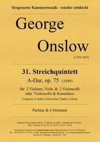 Onslow, G: 31. Streichquintett Op.75 A-dur