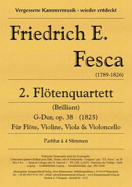 Fesca, F E: Flötenquartett G-Dur Nr.2 op. 38