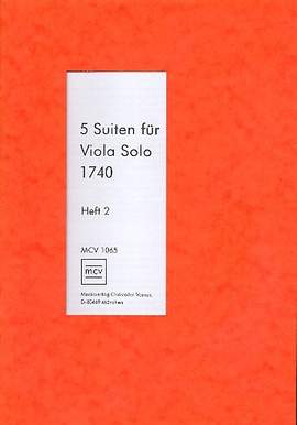 Anonymous: 5 Suiten von 1740 Band 2 (Nr.4-5) für Viola