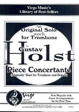 Holst, G: Piece concertante for trombone and organ