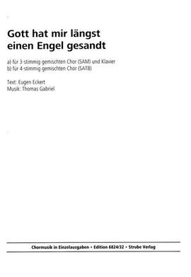 Gabriel, T: Gott hat mir längst einen Engel gesandt