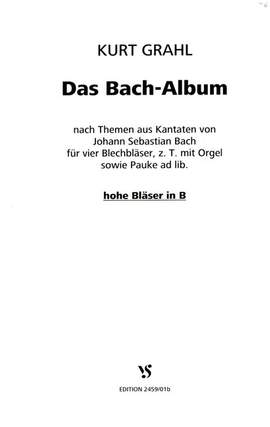 Grahl, K: Das Bach-Album
