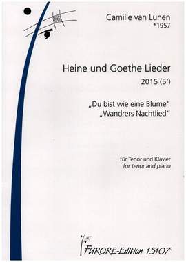 Lunen, C v: Heine und Goethe Lieder