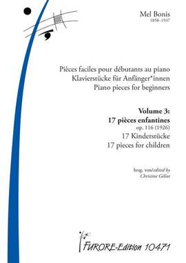 Bonis, M: Klavierstücke Band 3 -17 Pièces op.116 (1926)