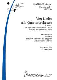Kralik, M: Vier Lieder mit Kammerorchester (1930/31)