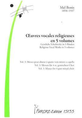 Bonis, M: Oeuvres vocales religieuses en 5 volumes Vol.3
