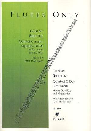 Richter, G: Quintett C-Dur für 4 Flöten und