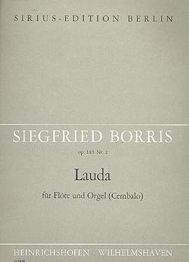 Borris, S: Lauda op.110,2 für Flöte und Orgel